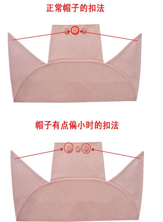 白色/粉色护士帽子定做,北京护士帽