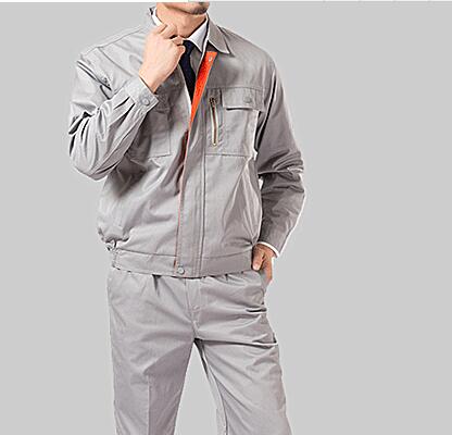 中灰色车间冬季工作服